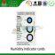 reversible humidity indicator stripes/humidity indicator cards