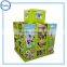 Economic retail store shelf ready display,cardboard expositor snacks display factory