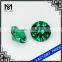 synthetic nano emerald 8mm round brilliant cut nano gem for jewelry