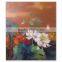 ROYI ART Canvas Lotus Flower Oil Painting popular sell