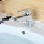 QL-32412 Chrome plating surface treatment gravity casting single lever bathroom faucet basin mixer