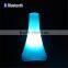 illuminated LED wireless mobile connected plastic vase shaped bluetooth speaker for table