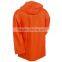 Orange Waterproof Seamless Polyester Rain Jacket
