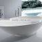Restaurant Artificial Stone Bathtubs Adult Removable Tub,White Artificial Stone Bathtubs, Freestanding Solid Surface Bathtub