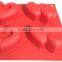 Hot Selling Heart Shape Silicone Baking Cups