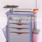 F-46 ABS emergency trolly with drawers, hospital trolley, medical trolley, medical equipment used in hospital