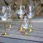 Custom Wine Glass Glitter Gold Vodka Glasses Drinking Spirit Glass Crystal Juice Glassware