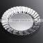 6"Disposable Flower Edge Plate with Silver Coated