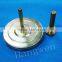 100mm Industrial bimetal thermometer with brass thermowell