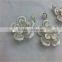 High quality hot sale small flower brooch/silver plating die casting