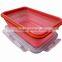 Lovely Pink Silicone Lunch Box Rectangle Food Container