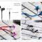 Flat cable in-ear earphone with mic, colorful earphone earpod, China manufacturer