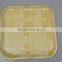 woven bamboo home basics serving tray with different decorative