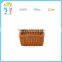 Wholesale custom high quality durable pp rattan synthetic wicker storage basket egg fruit picnic basket wicker