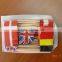 disposable birch wood flag toothpick, paper flag stick