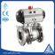 China supplier DN25 flange 304 stainless steel ball valve