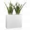 glazed white roman style light weight pot planter