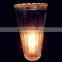 cheap glass candle holder/clear glass wax empty jar