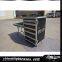 Customized drawer flight case with casters