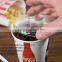 12-24 oz. Clear Flat Plastic Lid with Straw Slot, High-quality cold drink lids