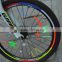 Bicycle reflective stickers mountain bike tyre reflective of rim disc stickers bicycle ride 8 colors/bag