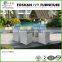 Anti-rust aluminium furniture hotel restaurant cafe outdoor dinning set