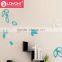 Home Decoration beautiful MDF wood wall sticker best and colorful 3D sticker