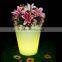 LED large garden flower pots blue /led plastic small outdoor illuminous led bark in flower pots and planters