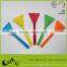 different colors triangle shapes silicone spatula set