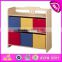 2015 New wooden kids book shelf toy,popular children wooden book shelf set and hot sale colorful baby wooden book shelf W08C042