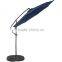 Outdoor Navy Blue 10ft Metal Banana Umbrella with Crank