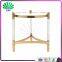 Luxury Acrylic Coffee Table Clear Plexiglass Round Tea Table With Metal Legs