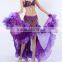 Royal blue belly dance pleated skirt for sale Q5021