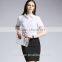 Ladies Fashion Short Sleeve Work Shirt Cotton Shirt
