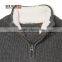Boys Long Sleeve 100% Cotton Lined Collar Half-Ziper Sweater