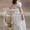 Hot selling White 1-6 Years Old Baby girls Summer Long Dress