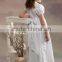 Hot Selling White 1-6 Years Old Baby Girls Summer Long Dress