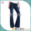 New arrival lady's sexy washed boot cut jeans
