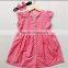 Little Girls Cotton Frock Designs Dress Baby Girls Polka Dot Sleeveless Casual Party Wear Dress Wholesale