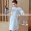 zm51268a Chiffon material breathable long maternity dress for autumn