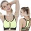 zm10837a fashion wireless fitness bra shakeproof sports underwear yoga bra with zipper