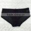 Fashion new design sexy purple and black sexy fancy bra panty set