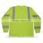Men's hi Vis Reflective Long Sleeve Custom Warning T-shirt