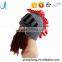 Crochet Roman knight Helmet Hat Handmade Knitted Warm Hat With Beard Costume Hat