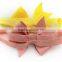 Wholesale 2017 boutique satin ribbon bow pre-made bow, fabric ribbon bow