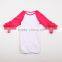 Hot Sale Solid Color Infant Girl Gowns Ruffle Reglan Gown Long Sleeves 0-24 Months