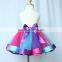 Rainbow colourful grenadine pettiskirts girl tutu dress unique baby girl names images