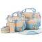 5pcs Multi-Color Multi-Function Baby Diaper Mummy Bag