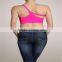 Strap Tube Bra Top Stretch Bandeau Lingerie Sports Seamless One Size pink color