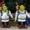 Customized fiberglass Shrek statue for sale